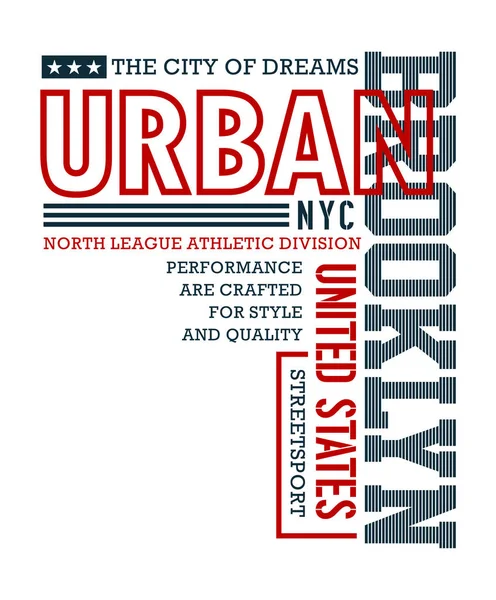 Kentsel Brooklyn tipografi tasarım 