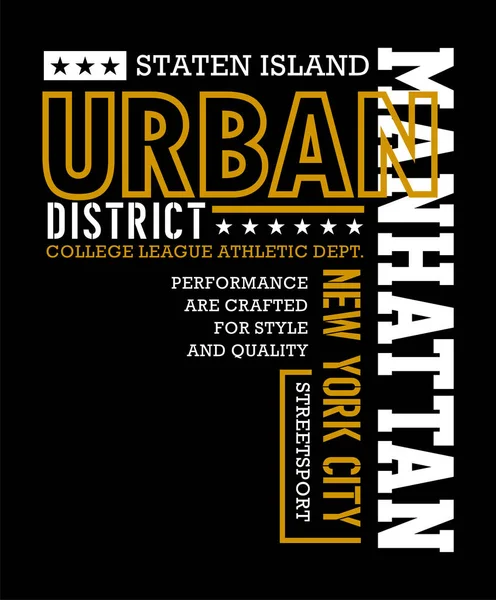 Kentsel Manhattan tipografi tasarım