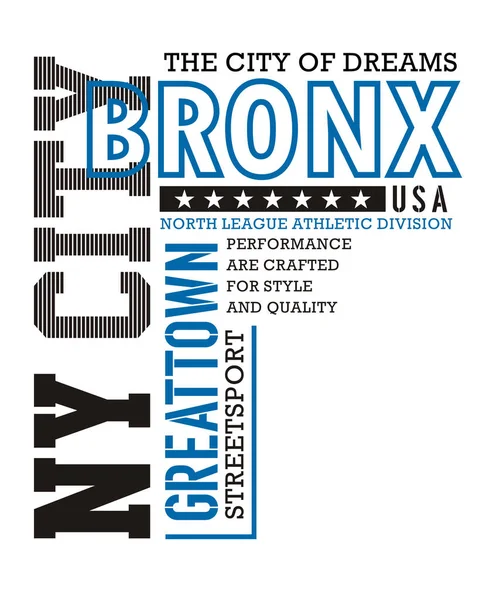 New York City, Bronx, T-shirt grafiği