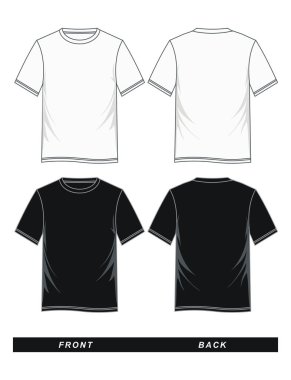 t-shirt şablonları vektör