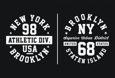 Atletik New York tipografi tasarım