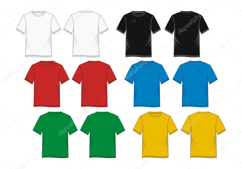 T-Shirt templates vector