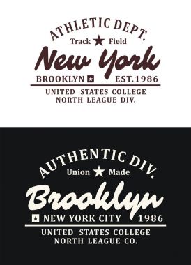 Atletik New York tipografi tasarım