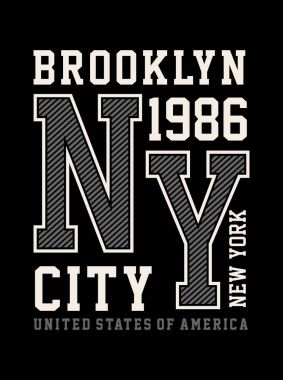 Atletik New York tipografi tasarım