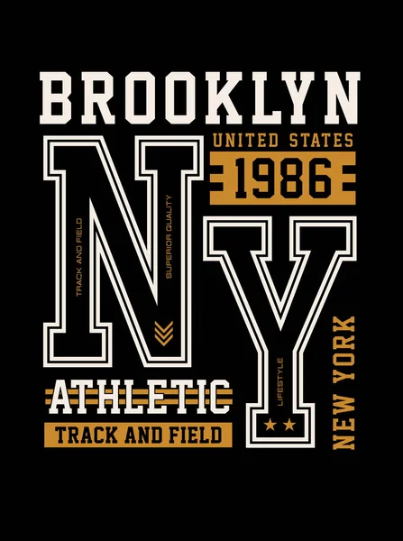 Sportos New York-i tipográfia tervezése — Stock Vector