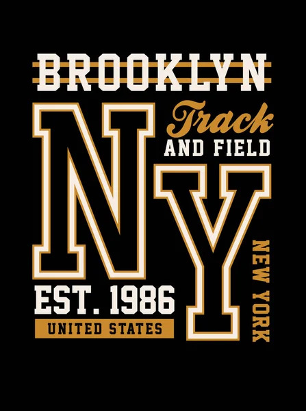Atletik New York tipografi tasarım