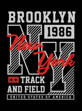 Atletik New York tipografi tasarım