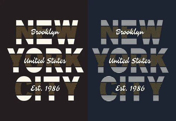 纽约城的版式设计 — 图库矢量图片