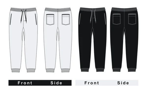 Mens Fashion Broek Broek Man Mode Vector Afbeelding Ontwerp — Stockvector