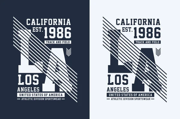 Tipografi La 1986 t-shirt baskı tasarımı ve çeşitli kullanımlar için spor, vektör görüntü.