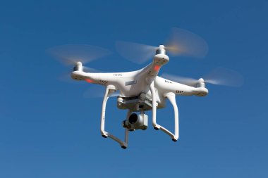 Niedernhausen, Almanya - 9 Nisan 2017: İle DJI indeks işlem Phantom 3 standart Q