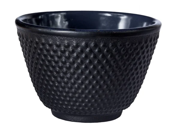 Tea cup of black cast iron — Stock Photo, Image