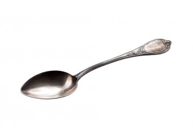 eski antika çatal kaşık, kırpma yolu dahil