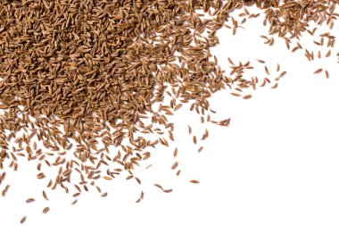 Beyaz arka plan üzerinde kimyon