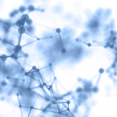 Soyut sibernetik parçacıklar arka plan. Pleksus fantezi teknolojik altyapı. 3D çizim. bilgisayar oluşturulan bağlantı kavramı. Çokgen alanı arka plan noktalar ve çizgiler bağlanma