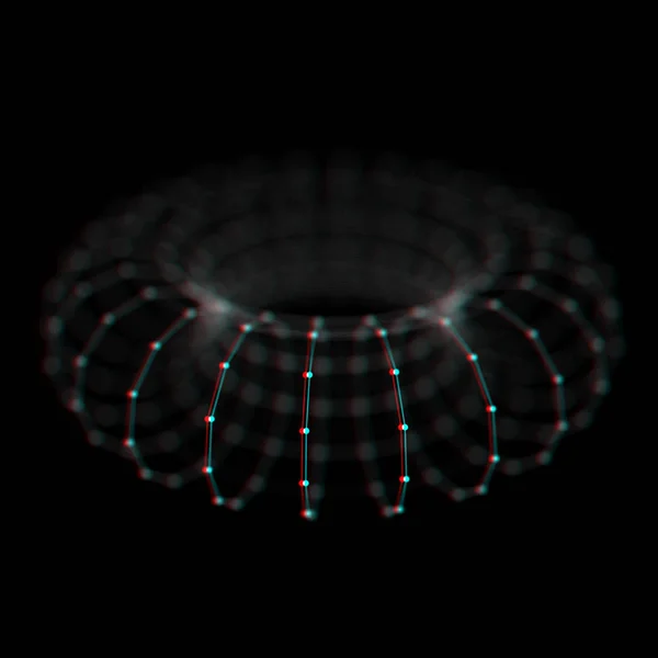 Абстрактный фон кибернетических частиц. Плексус фантазии технологии фона. 3d иллюстрация. компьютерная концепция подключения. полигональный фон пространства с соединяющими точками и прямыми — стоковое фото
