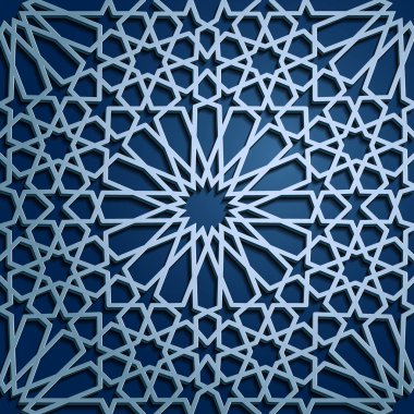 İslam oryantal desenleri, sorunsuz Arapça geometrik süsleme koleksiyon kümesi. Vektör geleneksel Müslüman arka plan. Doğu Kültür, Hint mirası, Arabesk, Farsça motifi, 3d. Ramazan kareem. Mavi