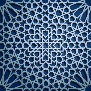 İslam oryantal desenleri, sorunsuz Arapça geometrik süsleme koleksiyon kümesi. Vektör geleneksel Müslüman arka plan. Doğu Kültür, Hint mirası, Arabesk, Farsça motifi, 3d. Ramazan kareem. Mavi