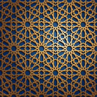 İslam oryantal desenleri, sorunsuz Arapça geometrik süsleme koleksiyon kümesi. Vektör geleneksel Müslüman arka plan. Doğu Kültür, Hint mirası, Arabesk, Farsça motifi, 3d. Ramazan kareem. Altın