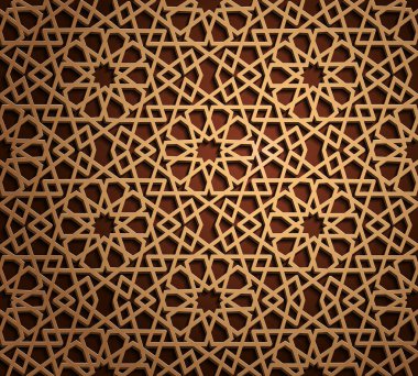 İslam oryantal desenleri, sorunsuz Arapça geometrik süsleme koleksiyon kümesi. Vektör geleneksel Müslüman arka plan. Doğu Kültür, Hint mirası, Arabesk, Farsça motifi 3d Ramazan kareem. Kereste