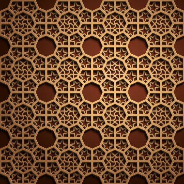 İslam oryantal desenleri, sorunsuz Arapça geometrik süsleme koleksiyon kümesi. Vektör geleneksel Müslüman arka plan. Doğu Kültür, Hint mirası, Arabesk, Farsça motifi 3d Ramazan kareem. Kereste