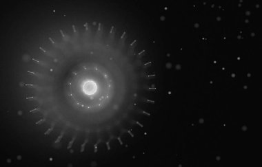 Fütüristik arka plan. 3D render illüstrasyon. Mimari. Alan inşaat. Karanlık bilim-kurgu zemin. Noktalar ve çizgiler bağlantıları. Bilim ve teknoloji kavramı. Büyük veri makro tel kafes.