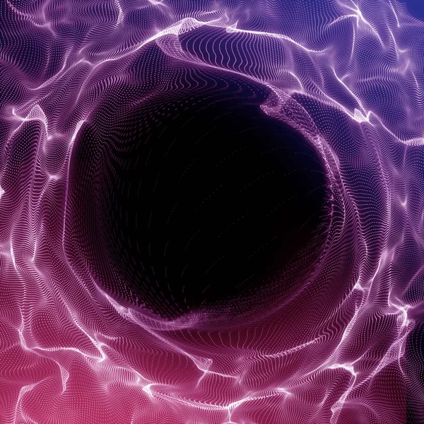 Futuristiska bakgrunden. Lightning vortex bakgrund. 3D render illustrator. Abstrakta Tunnel. Futuristisk stil. Att vrida röret. Perspektiv bakgrund. Ram med utrymme för text. — Stockfoto