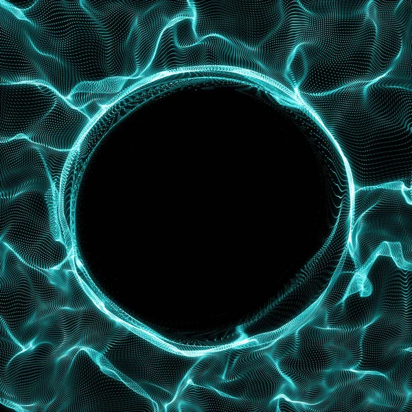 Futuristic Background. Lightning vortex background. 3D render illustrator. Abstract Tunnel. Futuristic Style. Turning Tube. Perspective Backdrop. Frame with space for text.