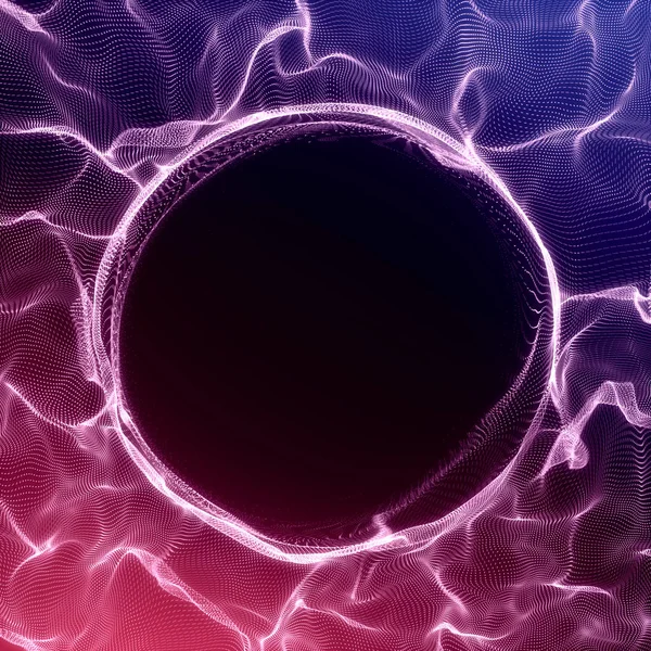 Futuristiska bakgrunden. Lightning vortex bakgrund. 3D render illustrator. Abstrakta Tunnel. Futuristisk stil. Att vrida röret. Perspektiv bakgrund. Ram med utrymme för text. — Stockfoto