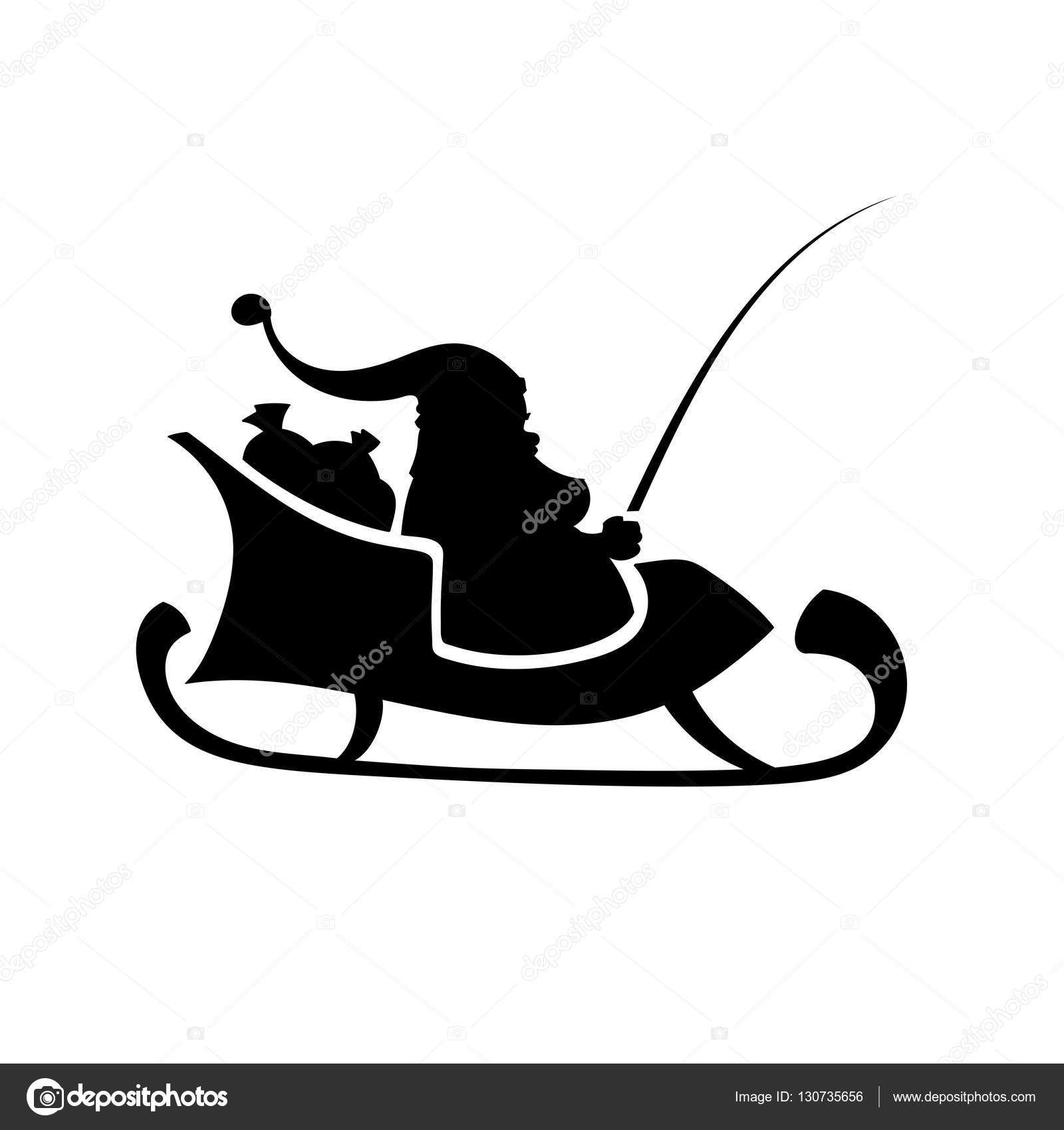 Arriba 18+ Foto papa noel en trineo silueta El último Arriba 18+ Foto papa noel en trineo silueta El último