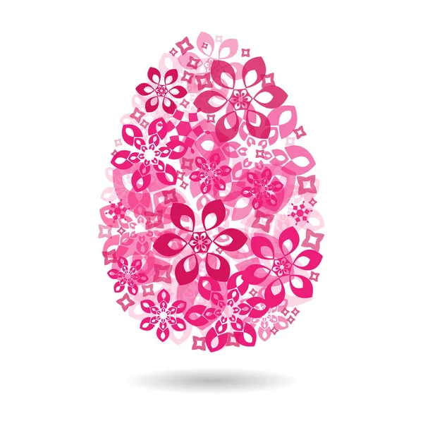 Egy tojás egy mintát, mint egy szimbólum, a húsvét. Vektoros illusztráció. — Stock Vector