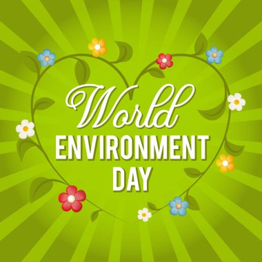 Dünya Çevre günü. Vektör çizim bir tatil için.