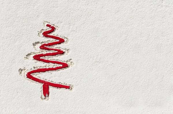 Noel taze kar dokulu arka plan. Yukarıda, üstten görünüm alınan görüntü.