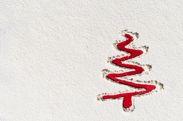 Noel taze kar dokulu arka plan. Yukarıda, üstten görünüm alınan görüntü.