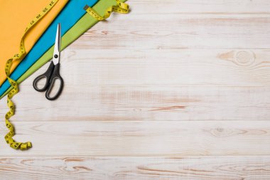 Dikiş veya araçları ve aksesuarları örgü ile arka plan