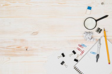 Ofis okul masaları veya yukarıda da görüleceği Resepsiyon. Üstten Görünüm