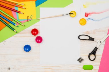 Ofis okul masaları veya yukarıda da görüleceği Resepsiyon. Üstten Görünüm