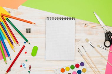 Ofis okul masaları veya yukarıda da görüleceği Resepsiyon. Üstten Görünüm