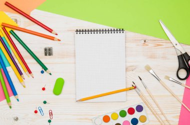 Ofis okul masaları veya yukarıda da görüleceği Resepsiyon. Üstten Görünüm