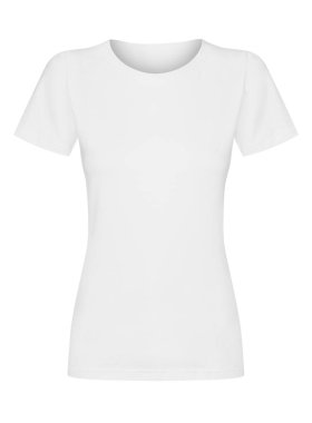 Beyaz arkaplanda izole edilmiş t-shirt
