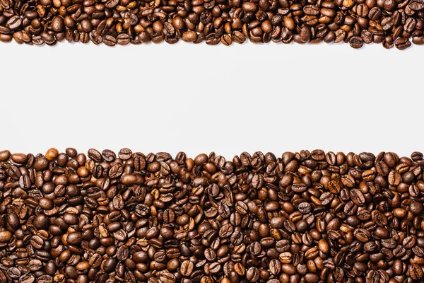 Coffee frame isolated on white background