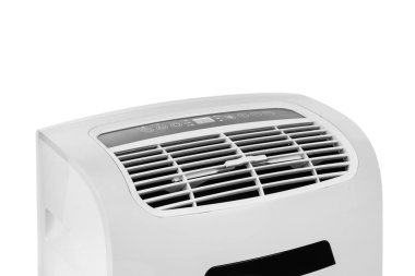 Taşınabilir klima veya beyaz arka plan üzerinde izole Nem Giderici