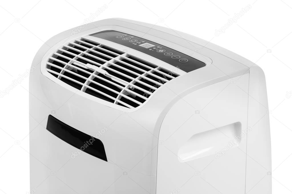 Portable air conditioner or dehumidifier isolated on white background