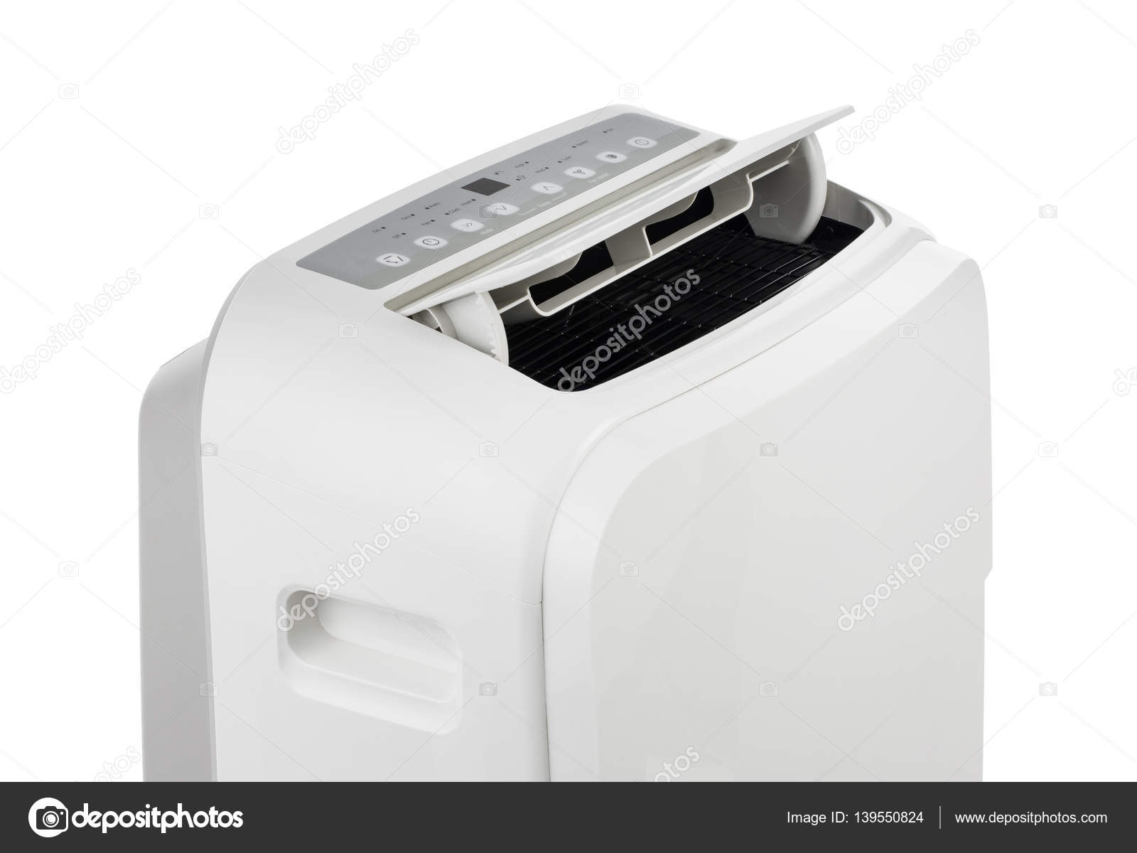 Portable air conditioner or dehumidifier isolated on white background