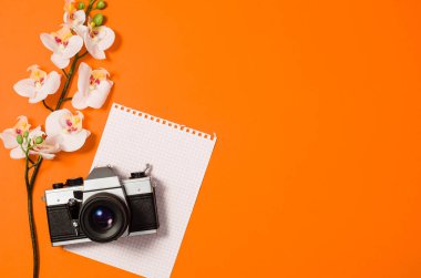 Yeşil renkli çiçeklerle yat ve uzay kopyalayın