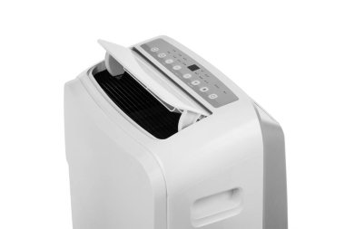 Taşınabilir klima veya beyaz arka plan üzerinde izole Nem Giderici