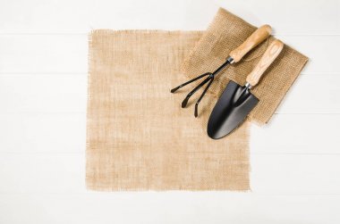 Beyaz ahşap plakalar arka plan üzerinde Araçlar üstten görünüm Bahçe