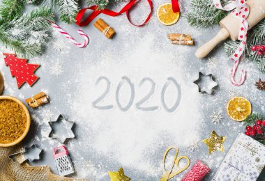 Noel ve Yeni Yıl tatili geçmişi. Xmas arkaplan üstü görünümü.