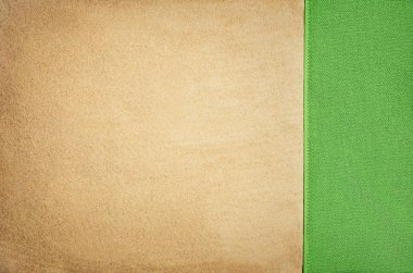 Üstten Görünüm kumlu plajı ve havlu. Arka plan kopya alanı ile
