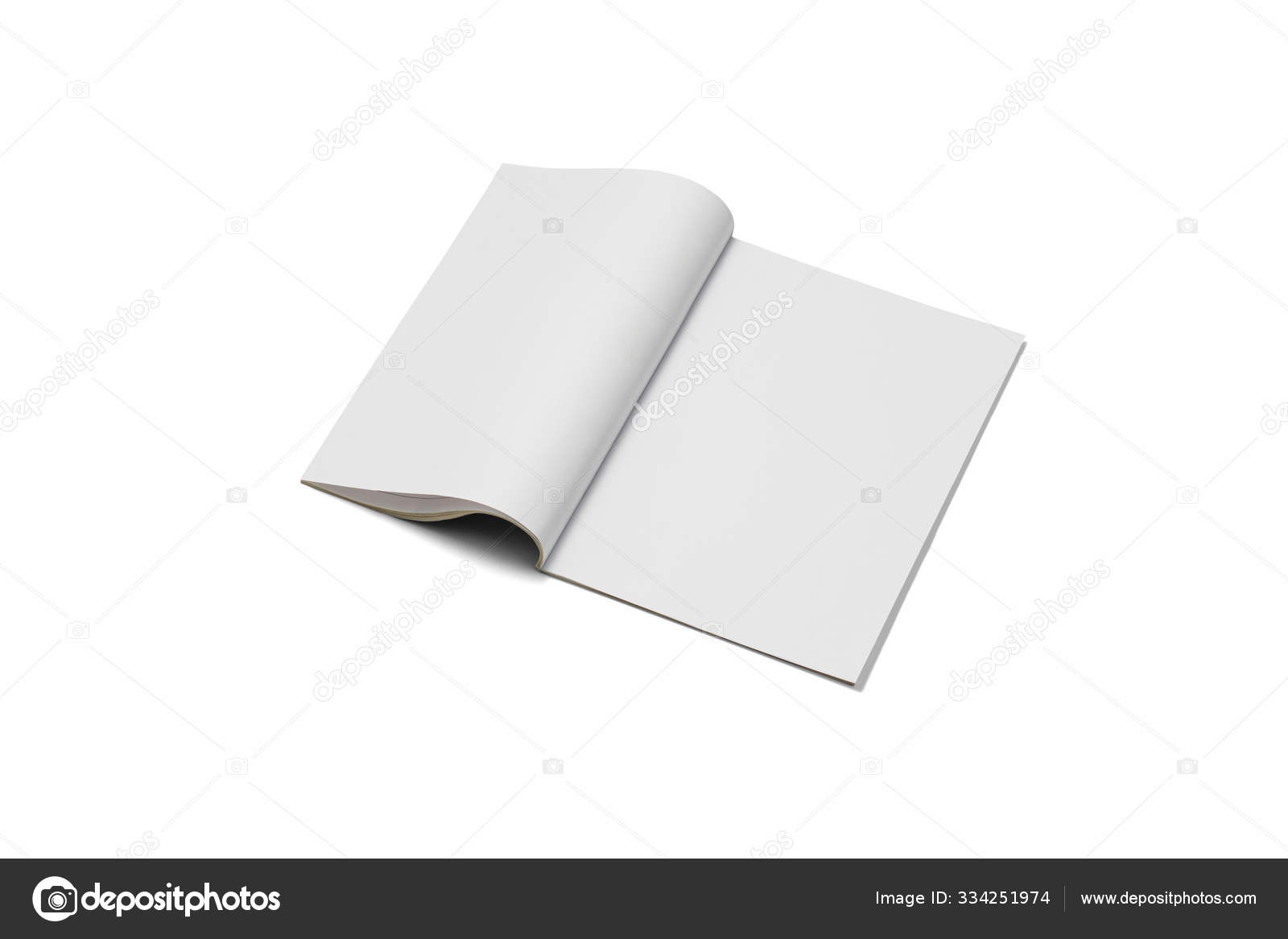 Download Revista Mock-up, jornal ou catálogo isolado em fundo ...